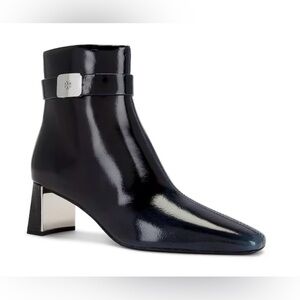 Tory Burch GEORGIA BLACK ZIP ANKLE BOOT SHOE US 7.5 NEW $500